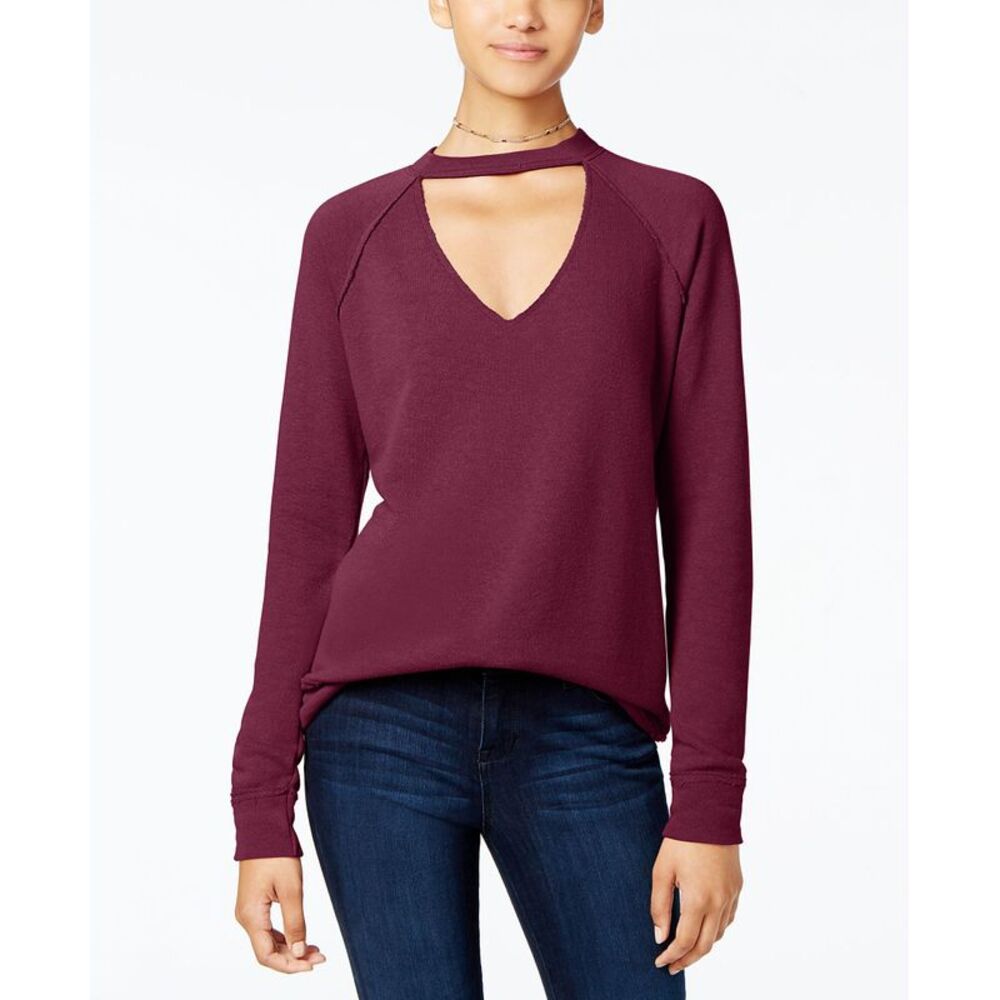 Self E Juniors Choker Sweatshirt